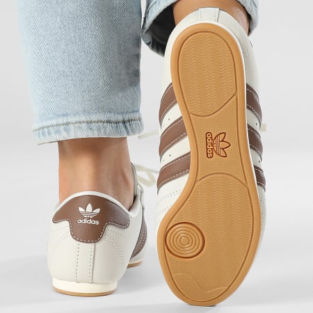 Adidas Originals - Mujer Taekwondo Encaje W JQ4311 Off White Preloved Marrón Goma 3 Sneakers