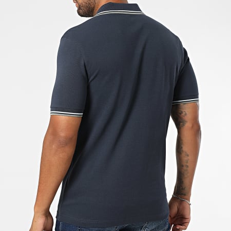 Fred Perry - Polo Manches Courtes Twin Tipped MM3600 Bleu Marine