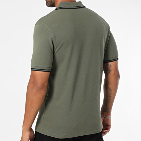 Fred Perry - Polo Manches Courtes Twin Tipped MM3600 Vert Kaki