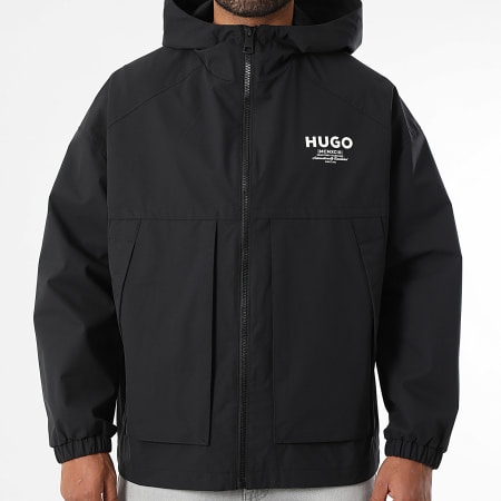 Hugo Blue Bod 2531 Zip Hooded Jacket 50548719 Black Ryses
