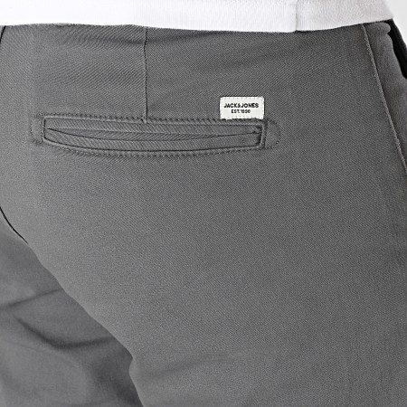 Jack And Jones - Pantalon Chino Relaxed Fit Kane Dave Gris Anthracite