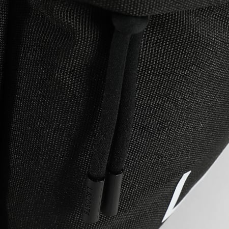 Lacoste - Zaino con stampa logo coccodrillo nero