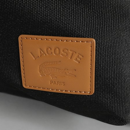 Lacoste - Zaino Crocodile Patch Nero