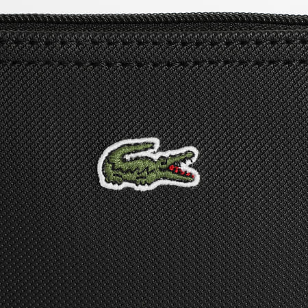 Lacoste - Bolso de mano Mujer Logo Bordado Cocodrilo Negro