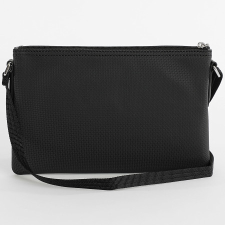 Lacoste - Bolso de mano Mujer Logo Bordado Cocodrilo Negro