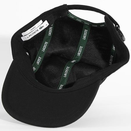 Lacoste - Casquette Girolle Logo Côté Brodé Crocodile Noir