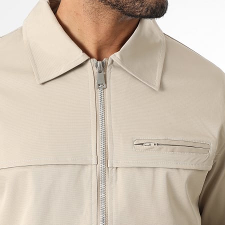 LBO - Ensemble Veste Zippée Et Pantalon Cargo Large 2221 Beige