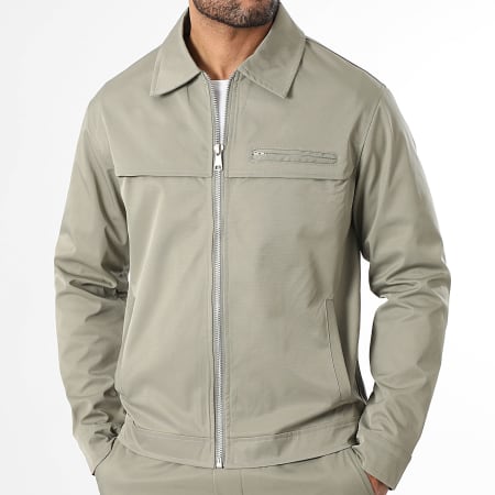LBO - Ensemble Veste Zippée Et Pantalon Cargo Large 2223 Vert Kaki