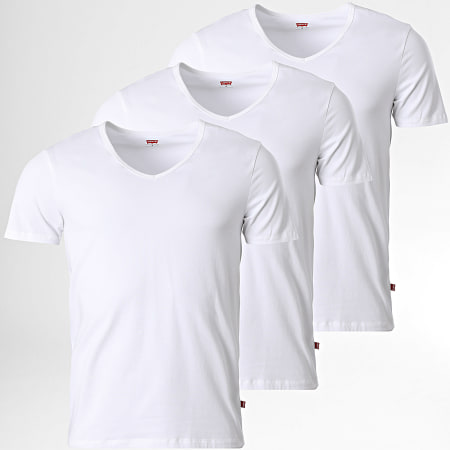 Levi's - Lot De 3 Tee Shirts Col V 701224297 Blanc