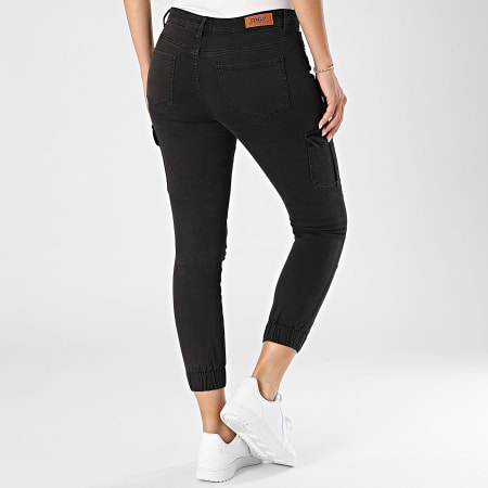 Only - Missouri Pantalones Skinny Cargo Mujer Negro