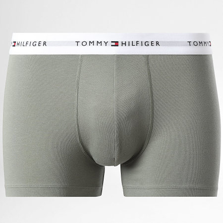 Tommy Hilfiger - Lot De 3 Boxers Trunk 2761 Bleu Roi Vert Kaki Blanc