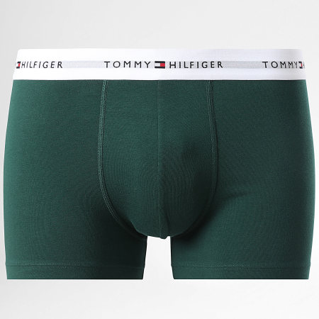 Tommy Hilfiger - Lot De 3 Boxers Trunk 2761 Bleu Clair Bleu Marine Vert Foncé