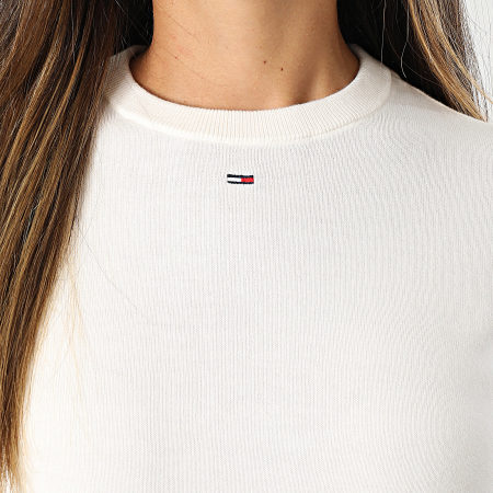 Tommy Jeans - Pull Femme Essential 0159 Blanc