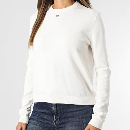 Tommy Jeans - Pull Femme Essential 0159 Blanc