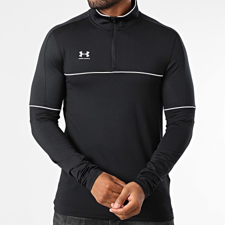 Under Armour - Tee Shirt Manches Longues Col Zippé Challenger 6004043 Noir