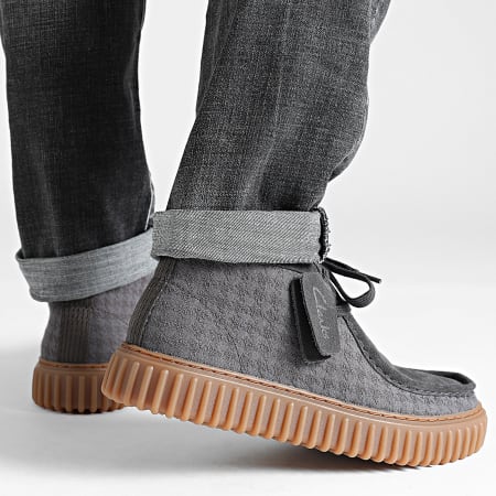 Clarks - Torhill Hi Grey Combi shoes - Ryses