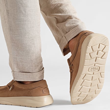 Hey Dude - Wally Comf Loafers Tabak Bruin Irish Cream