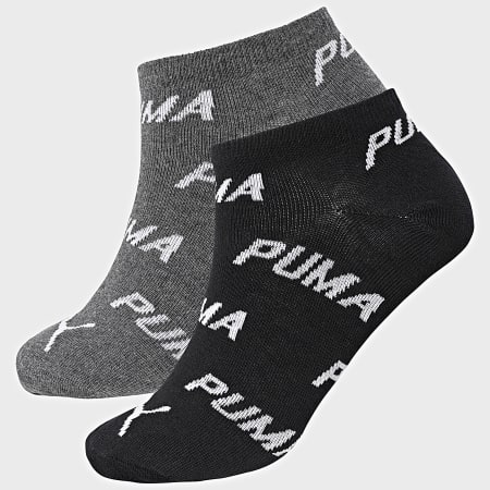 Puma - Set van 2 paar sokken 701231279 Zwart Houtskool Grijs