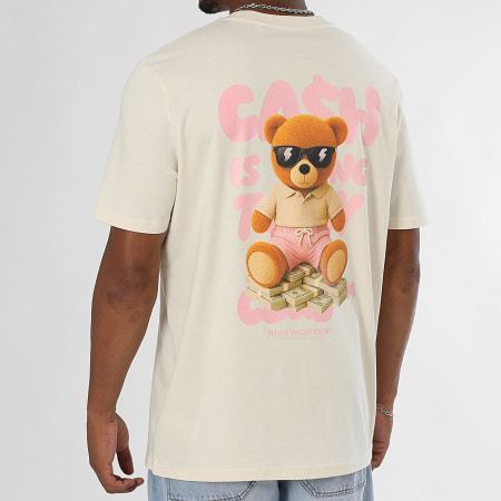 Teddy Yacht Club - Tee Shirt Oversize Cash Is King Throne Beige