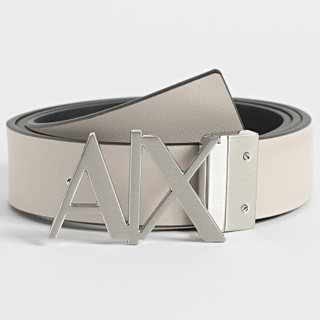 Armani Exchange - Cinturón Reversible 951017 CC505 Negro Beige Claro