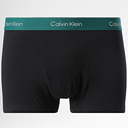 Calvin Klein - Juego de 5 Boxers Relaxed Fit NB4437 Negro Rosa Verde Oscuro Verde Claro Azul Claro Rojo