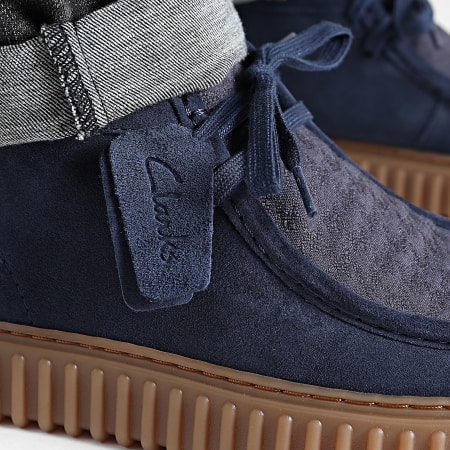 Clarks - Torhill Hi Navy Combi shoes