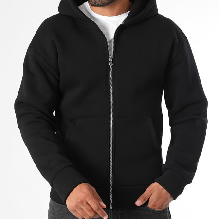 LBO - Sweat Zippé Capuche 2232 Noir