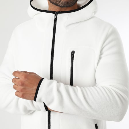 LBO - Chaqueta polar con cremallera 0006 Blanco