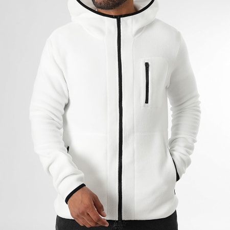 LBO - Chaqueta polar con cremallera 0006 Blanco