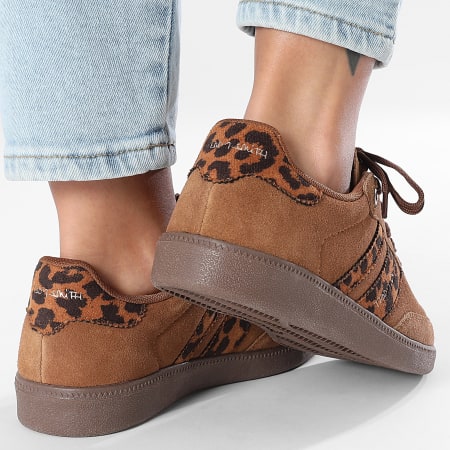 Teddy Smith - Sneakers Femme 120233 Camel Leopard