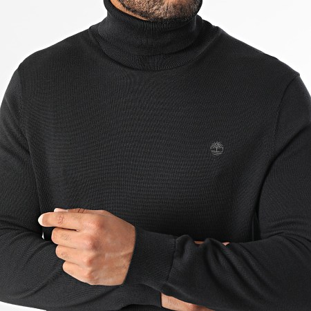 Timberland - A2845 Jersey negro con cuello vuelto