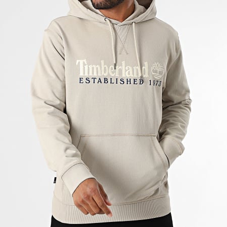 Timberland - Embroidered Logo Hoodie A5MX8 Beige - Ryses