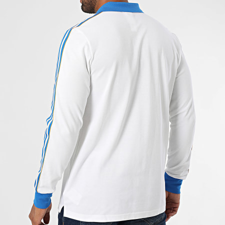 Adidas Originals - Polo Manches Longues A Bandes Real Madrid Icon JN3065 Blanc