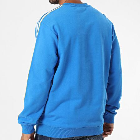 Adidas Originals - Sweat Crewneck A Bandes Real Madrid Icon JN3066 Bleu Roi