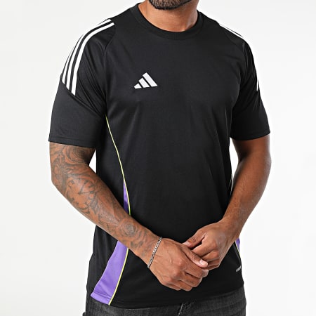 Adidas Performance Camiseta Con Rayas Tiro24 Jersey JW4374 Negro