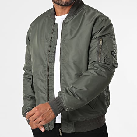 Teddy Smith - Veste Bomber MA1 12017201D Vert Kaki