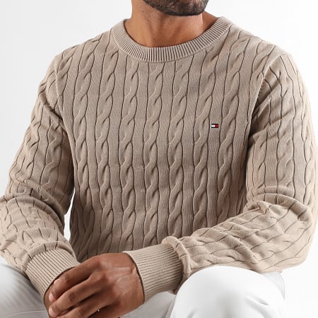 Tommy Hilfiger - Pull Classic Cable 3132 Beige Foncé