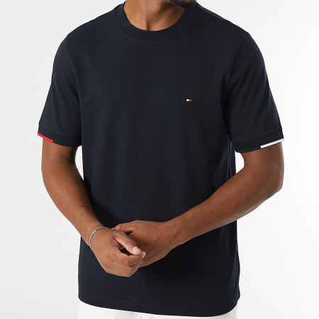 Tommy Hilfiger - Tee Shirt Flag Cuff 1300 Bleu Marine