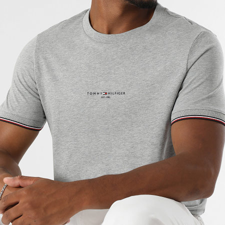 Tommy Hilfiger - Tee Shirt Logo 2584 Gris Chiné