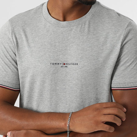 Tommy Hilfiger - Tee Shirt Logo 2584 Gris Chiné
