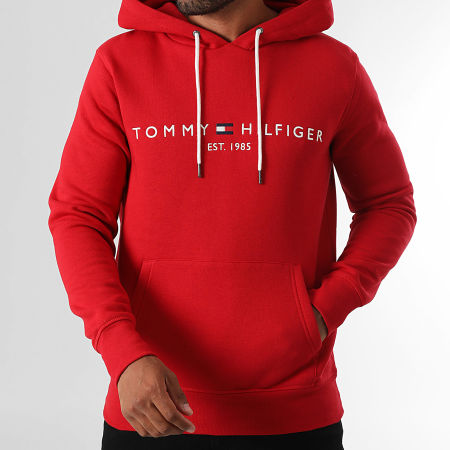 Tommy Hilfiger - Sweat Capuche Tommy Logo 1599 Rouge