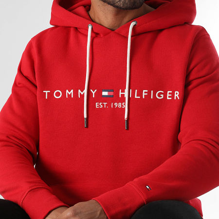 Tommy Hilfiger - Sweat Capuche Tommy Logo 1599 Rouge
