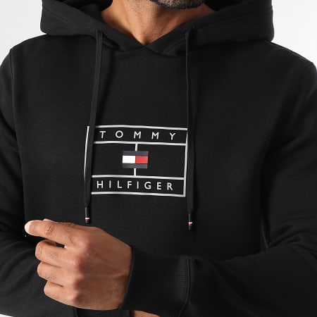 Tommy Hilfiger - Sweat Capuche Graphic 9810 Noir