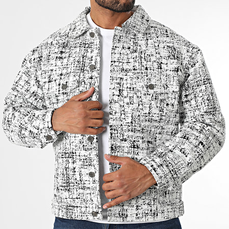 Uniplay - 513 Chaqueta blanca jaspeada