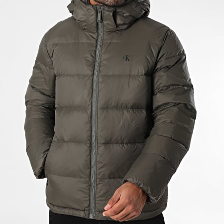 Calvin Klein - Doudoune Capuche RC518 Gris Anthracite