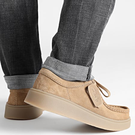 Clarks - Zapatos de ante Torview Dark Sand