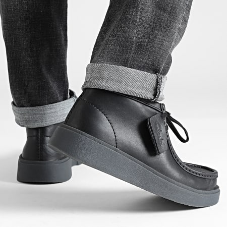Clarks - Torview Hi Black Leather shoes - Ryses