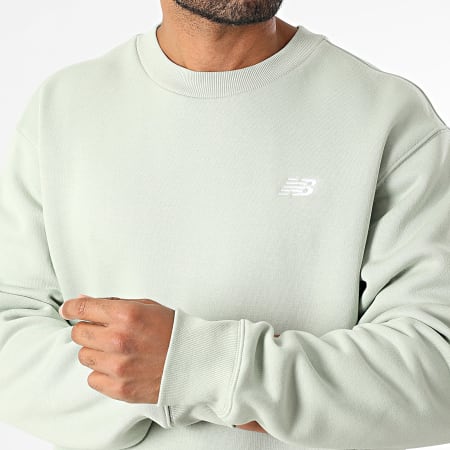 New Balance - Sweat Crewneck Relaxed Fit MT41510 Vert Clair