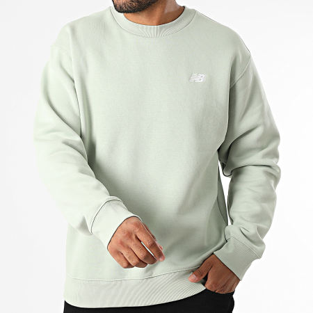 New Balance - Sweat Crewneck Relaxed Fit MT41510 Vert Clair