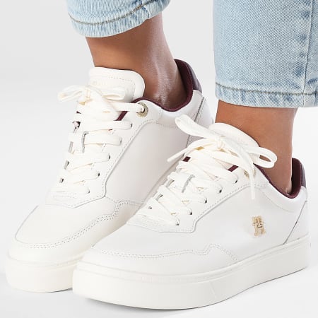 Tommy Hilfiger - Zapatillas Elevated Court 8680 Ancient White para mujer